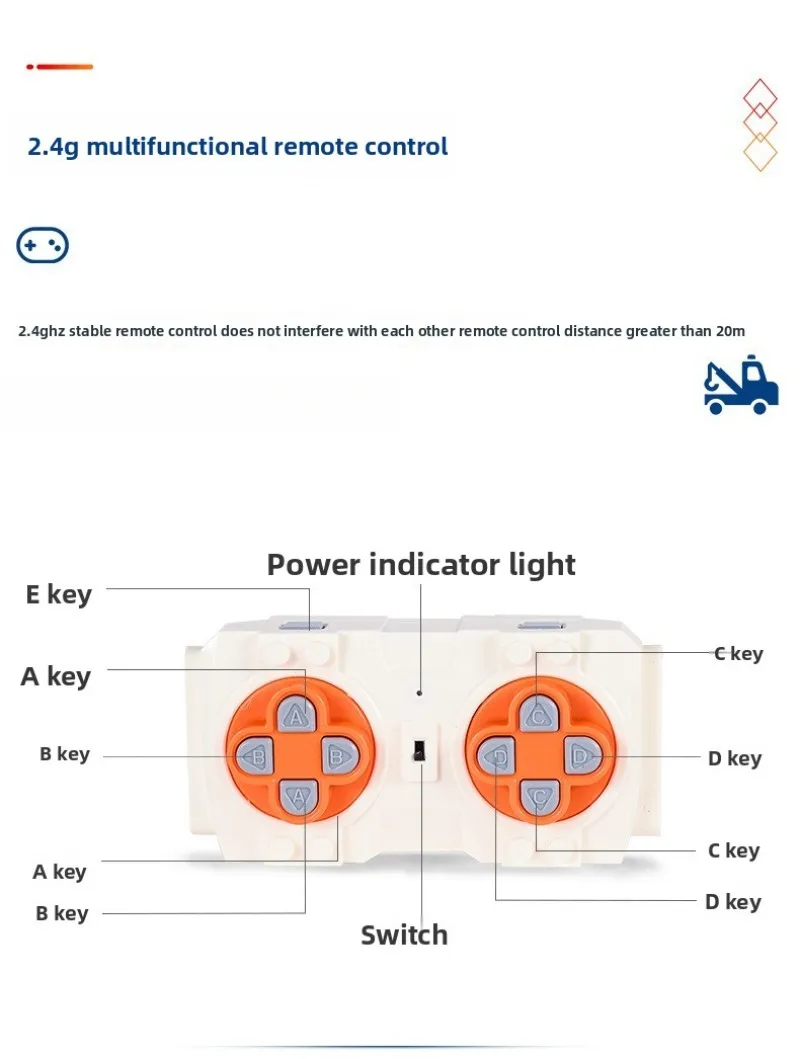 Remote control electric engineering pneumatic wrecker