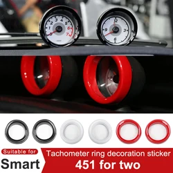 스마트 Brabus 451 Fortwo 자동차 타코미터 커버 장식 스티커 플라스틱 자동차 인테리어 수정 액세서리