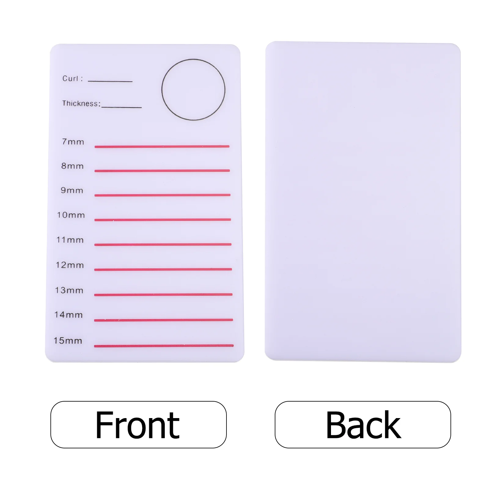 NOLITOY Tablero de exhibición de pestañas acrílicas, soporte de bandeja para pestañas postizas, paleta de injerto, herramienta para extensiones de pestañas