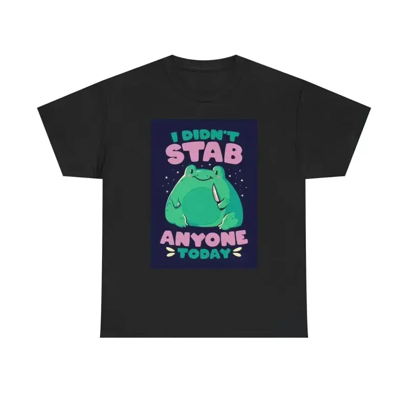 Ich habe heute niemanden gestochen, T-Shirt, lustige Komödie, schwere Baumwolle