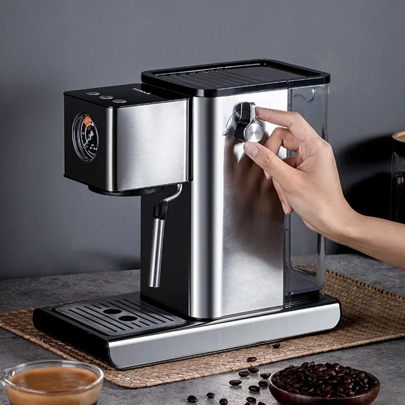 Home office pump espresso machine Semi-automatic stainless steel steam milk foam machine