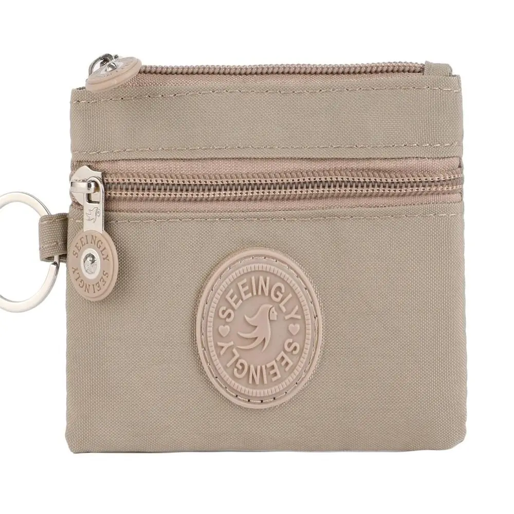 Durable Canvas Money Coin Purse Wear-resistant with Key Ring Credit Card Holoder Waterproof Wallet Money Bag Male Female
