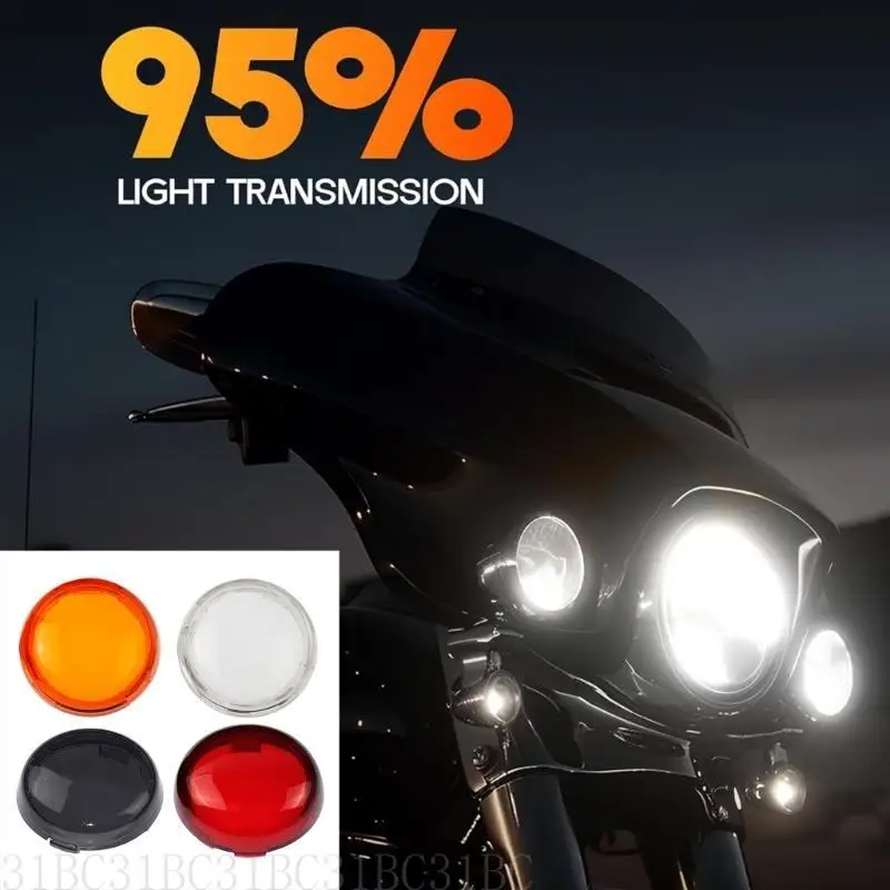 

652F Motorcycle Turn Lens Cover Lenses Cover Front Rear Turn Lens Covers Modification Accessory