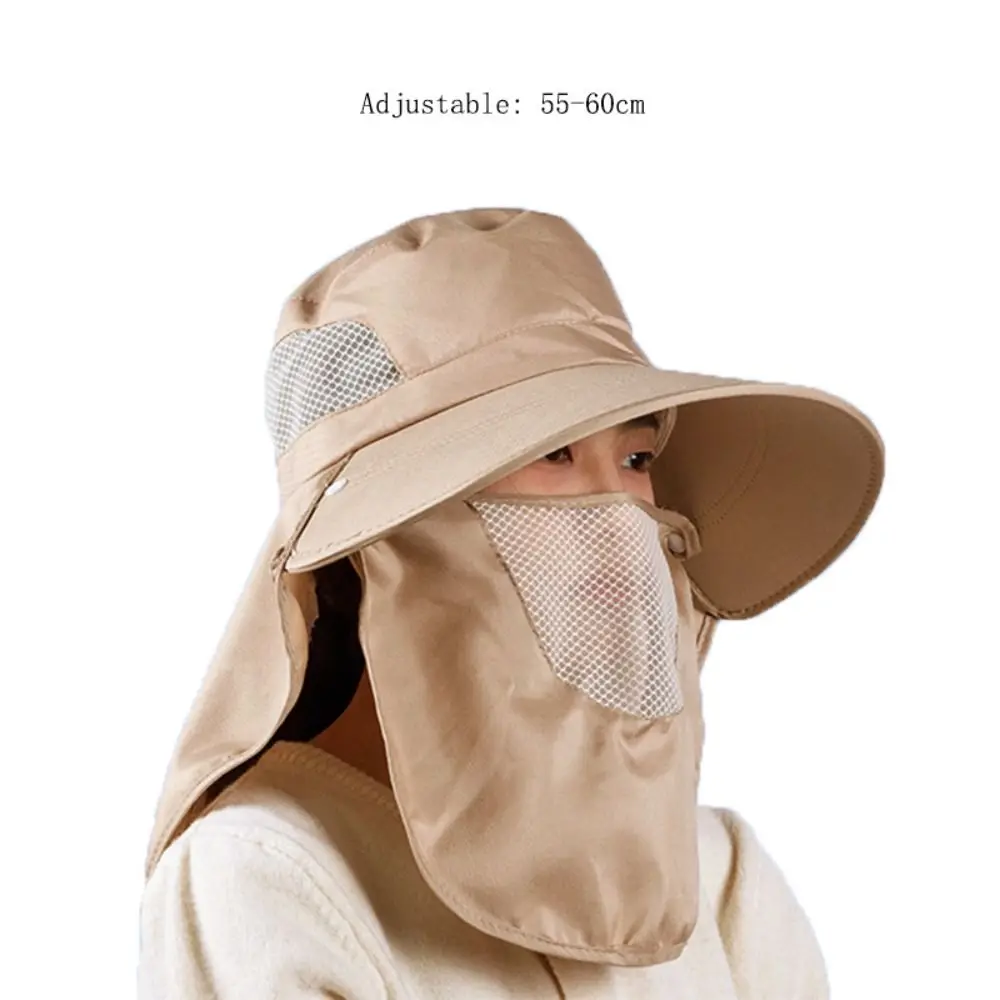 Rosto e pescoço protegem o chapéu solar, Proteção UV ao ar livre do laço, Chapéu de proteção UV, Tampão protetor solar de aba larga para caminhadas e caminhadas