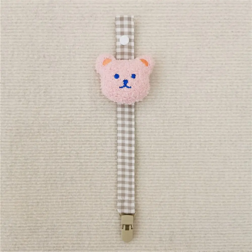 

Non-slip Anti-drop Cloth Bear Baby Feed Accessories Nipple Holder Baby Pacifier Chain Molar Chain Pacifier Clips Chains