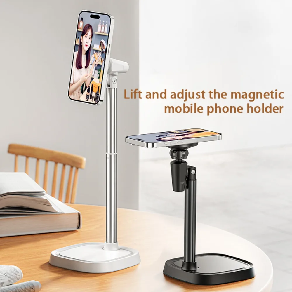 

Aluminum Alloy Magnetic Phone Stand Portable Adjustable Mobile Portable Bracket for Iphone Xiaomi Huawei Desk Cellphone Holder