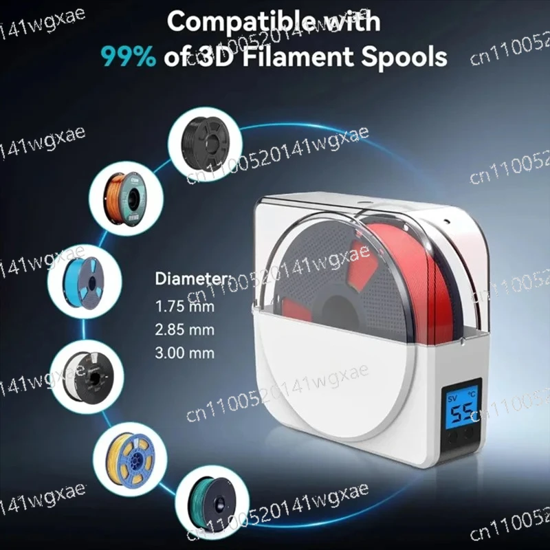 

S1 Plus 3D Printer Filament Dryer LCD Display Drying Storage Box US Plug