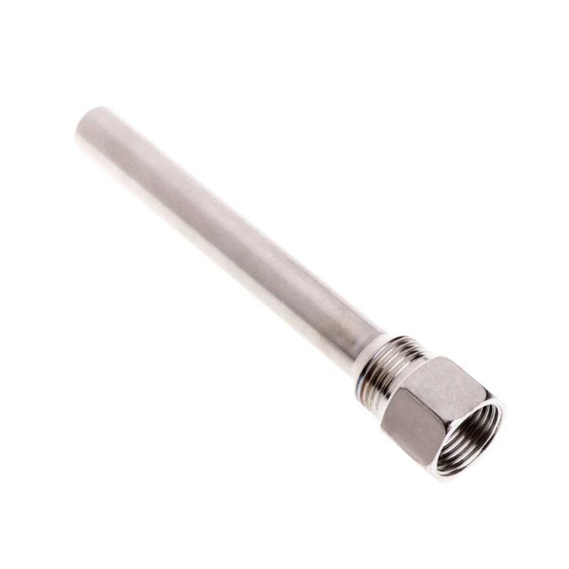 Thermowell الفولاذ المقاوم للصدأ 304 لمستشعر درجة الحرارة الفولاذ المقاوم للصدأ Thermowell لأجهزة استشعار درجة الحرارة تناسب Dia