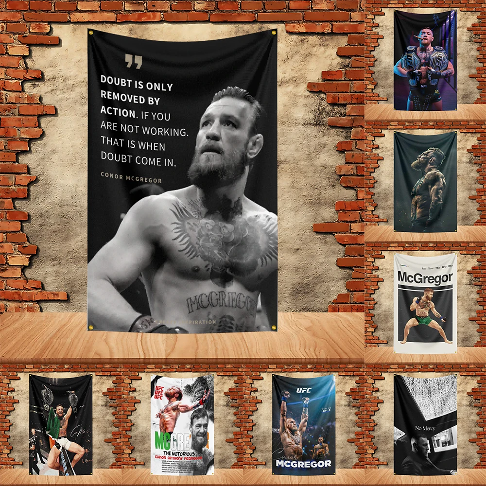 90X150ft Conor McGregor флаг для бокса, полиэстеровый флаг с принтом, баннер, гобелен для украшения сада, гаража, концертный флаг 90X150ft Conor McGregor флаг для бокса, полиэстеровый флаг с принтом, баннер, гобелен для украшения сада, гаража, концертный флаг