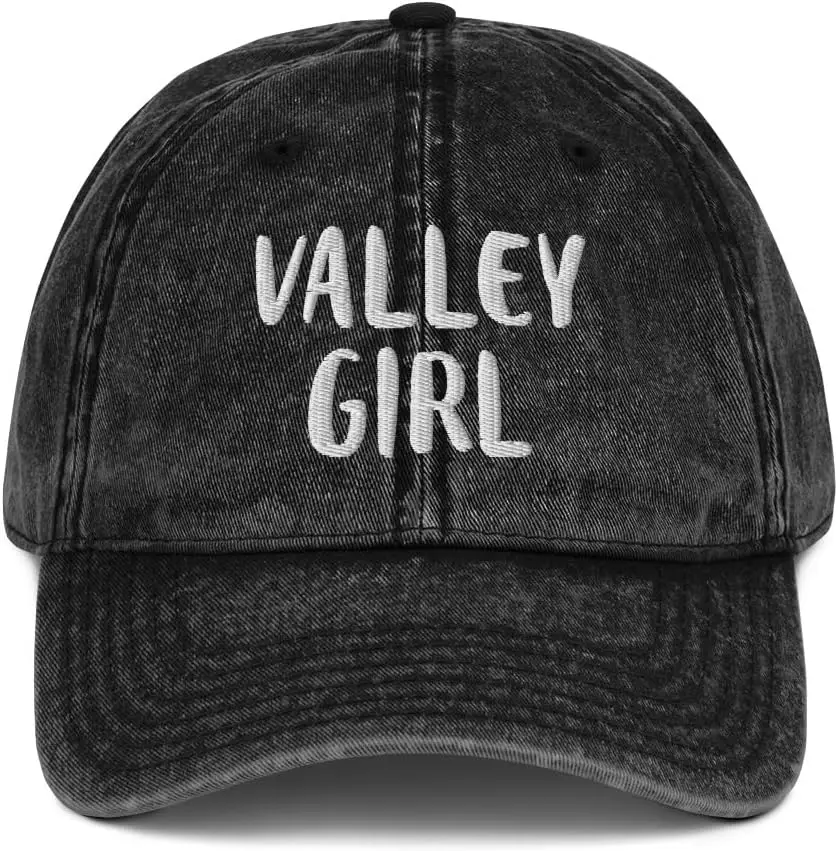 

Valley Girl Vintage Cotton Twill Cap West Coast Cali California LA Drama Queen Cool Hat Gift