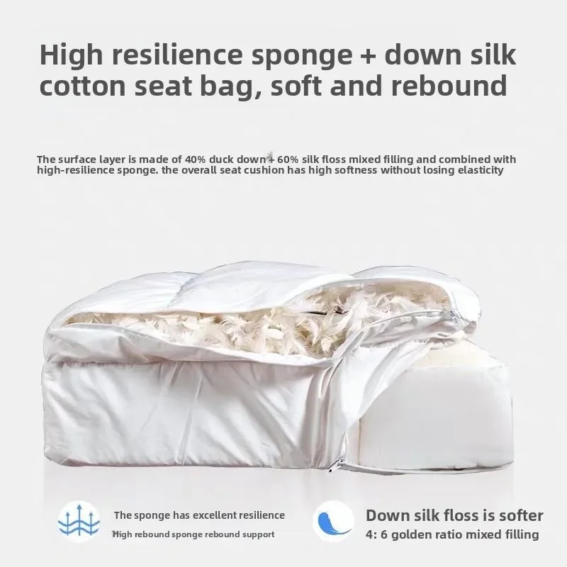 Canapé simple à démontage ins wind B & B, canapé blanc pour appartement, canapé américain en lin