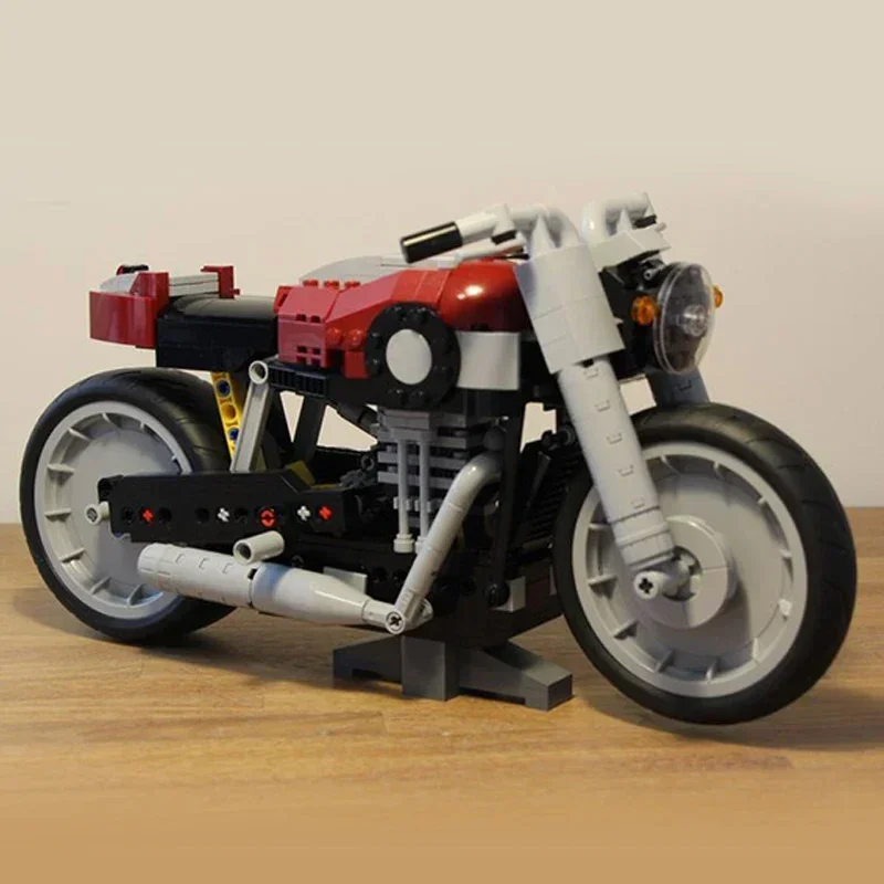 Moc Building Blocks Coffee Motorcycle B-Model 10269 Technical Bricks DIY Assembly Construction Toys For Child Holiday Gifts - Image 6
