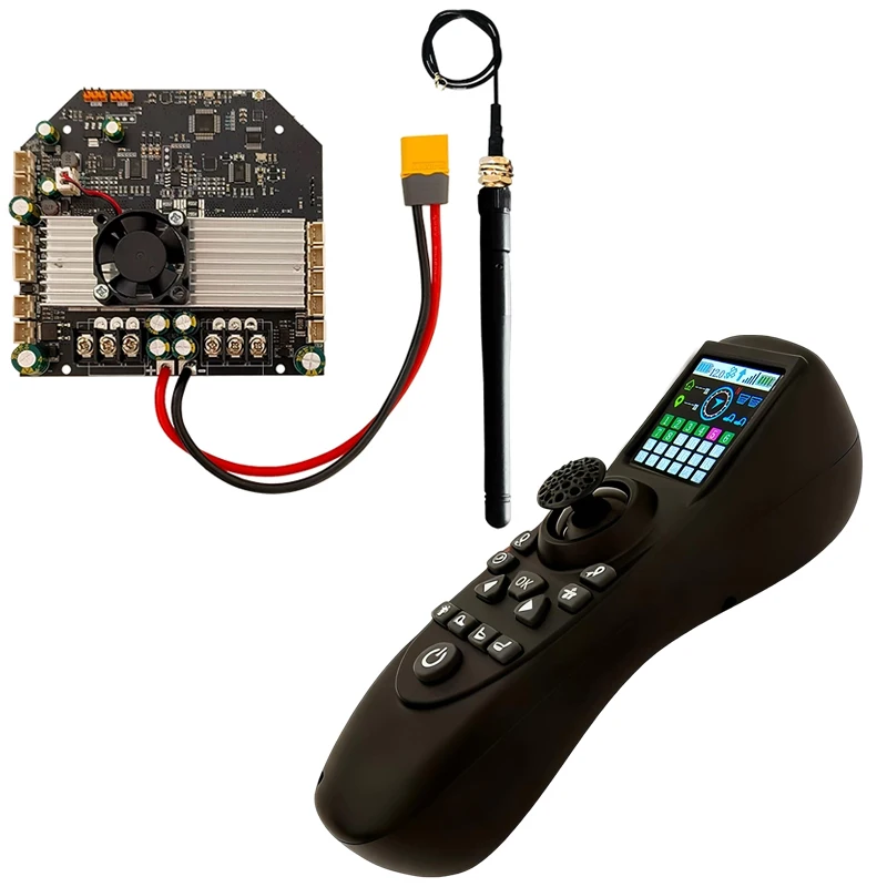 

1Set RXG10-TXG4 8V/12V/24V Multi-Voltage GPS Receiver Remote Controller Kit 1.5-Inch Screen Display for RC Bait/Tug/Trawler Boat