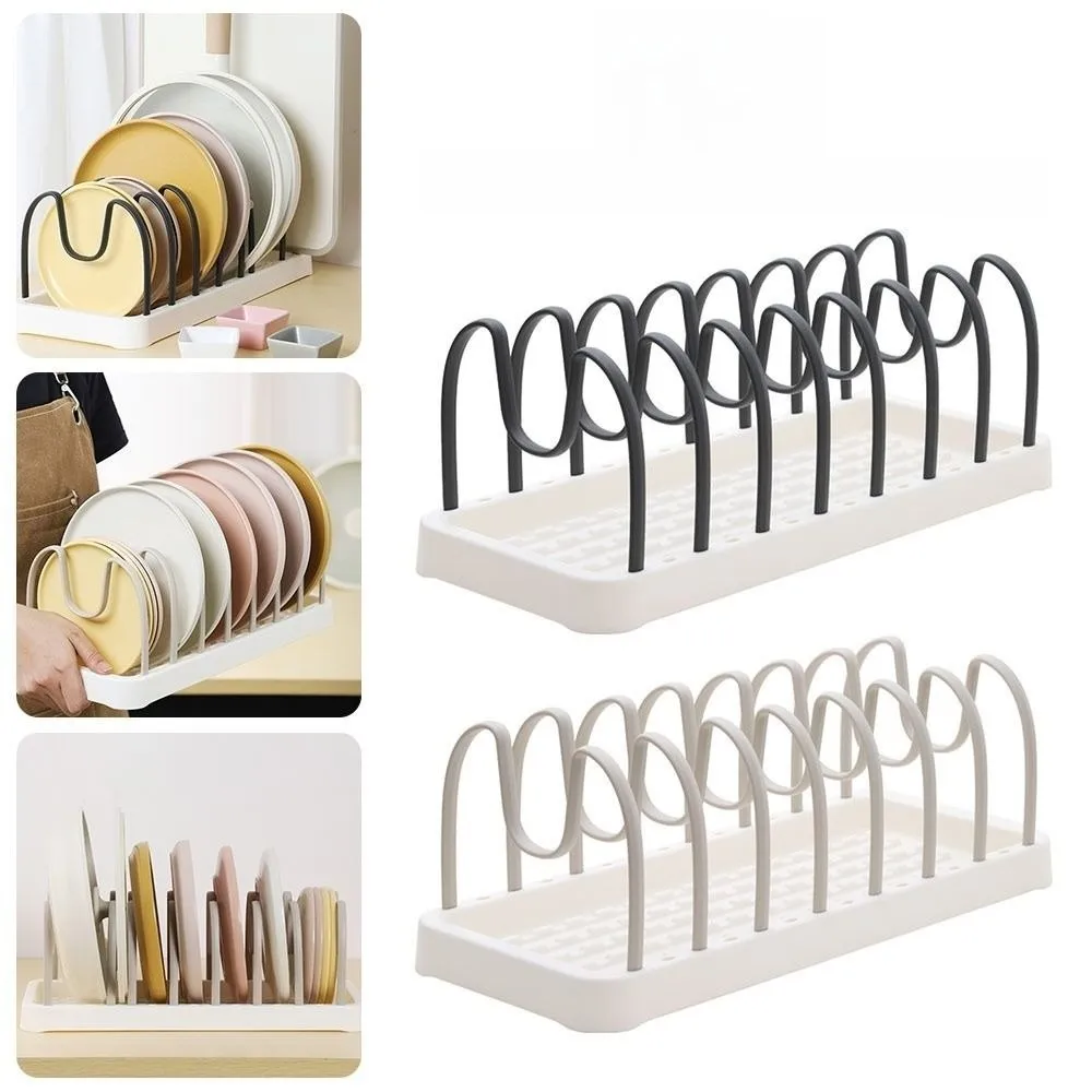 

New Space-Saving Pot Lid Holder Sturdy Multi-purpose Dish Drying Rack Adjustable Kitchen Shelf Kitchen Storage Organizer