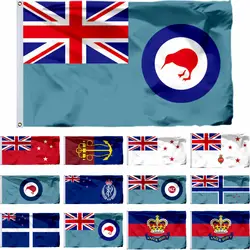 New Zealand Ensign Royal Air Force Flag Choice of Sizes:21X14CM/2X3ft/3X5ft Navy Board Banner Queen's Colour for Royal NZ Navy