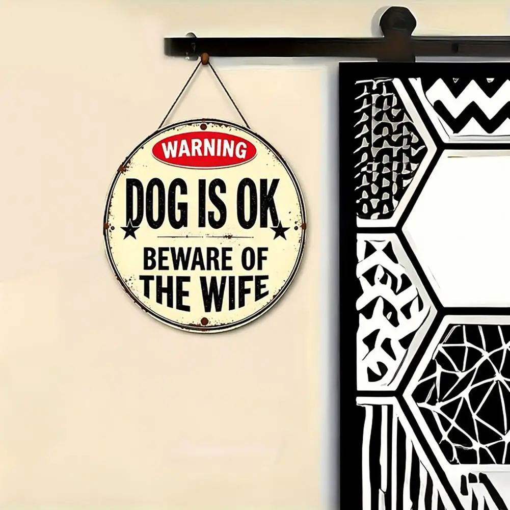 Patio Entrance Decorations Wooden Hanging Ornaments Funny Wooden Hanging Sign for Front Door Retro Distressed Wall Decor Plaque
