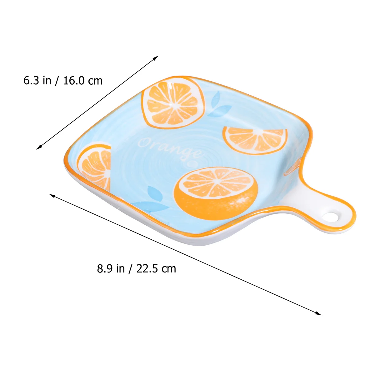 مقلاة سيراميك لفرن شواء تجهيزات المطابخ مقاومة للماء ومقاومة للصدأ ومقاومة للاهتراء للاستخدام المنزلي وعاء شواء سيراميك برتقالي