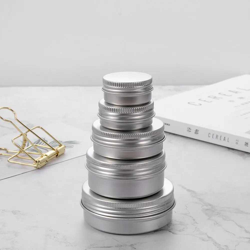 

Cream Aluminum Containers Jars Box Makeup Organization Storage Bottles Cosmetic Bottles Home Storage
