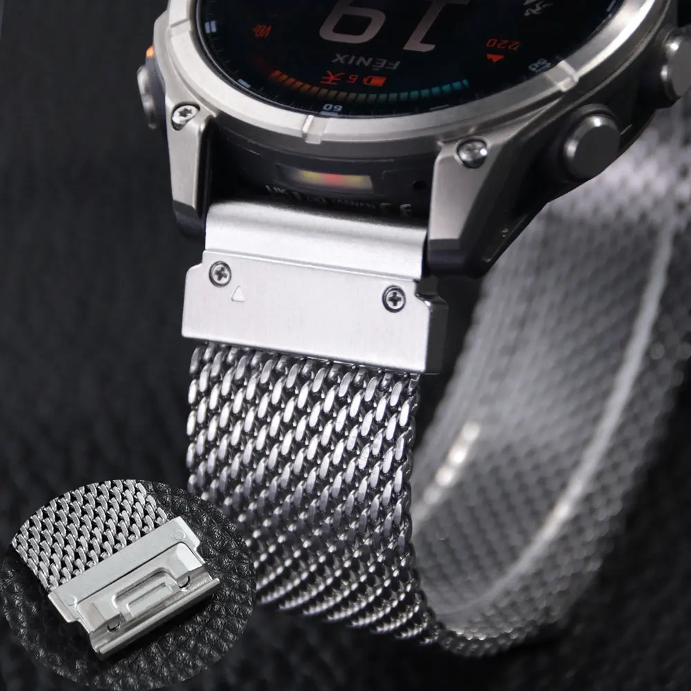 

Быстросъемный 22/26 мм для Garmin Fenix E 8 47 мм 51 мм 7 7X 6 6X/Epix Pro/Enduro 3 8 AMOLED Магнитный браслет Миланская петля Wriatband