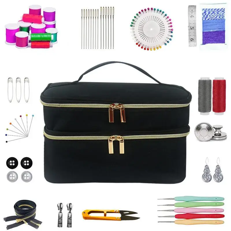 Sewing Storage Organizer Sewing Tools Organizer And Storage Sewing Accessories Storage Box For Thread Needles Pins Buttons Bag