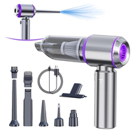 Car Vacuum Portable Cordless 16000PA High power Mini Vacuum Cleaner 4-in-1 Compressed Air Duster Hand Held Vacuum
