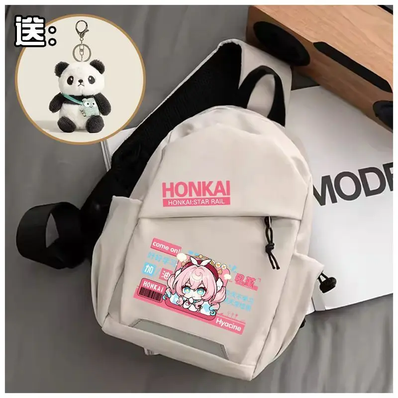 Honkai Star Rail Chest Large Capacity Portable Shoulder White Eunice Summer Crossbody Bag Niche Personality Versatile Ani