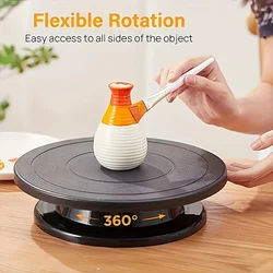 1pcs  Rotate Turntable Sculpting Wheel Revolving Cake Turntable Cake Decorating Items for Birthday Xmas Wedding etc