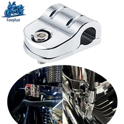 Motorcycle Clutch Cable Clip Clamp Accessories For Harley Davidson Softail Deluxe Slim Fat Boy FLST Fat Boy FLSTF 2000-up Chrome