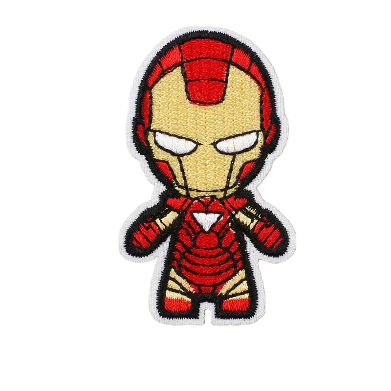 Marvel Disney Iron Man Spider Man Embroidery Patches on Clothes Stickers for Jackets Anime Cartoon Decor Pant Bag Clothing Patch