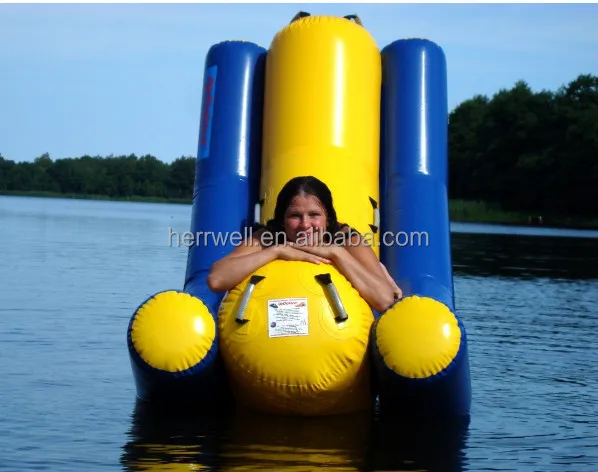Commercial Customized Kid's Water Inflatable Seesaw Banana Boat Water Park Inflatable Toys Water Totter for Sale