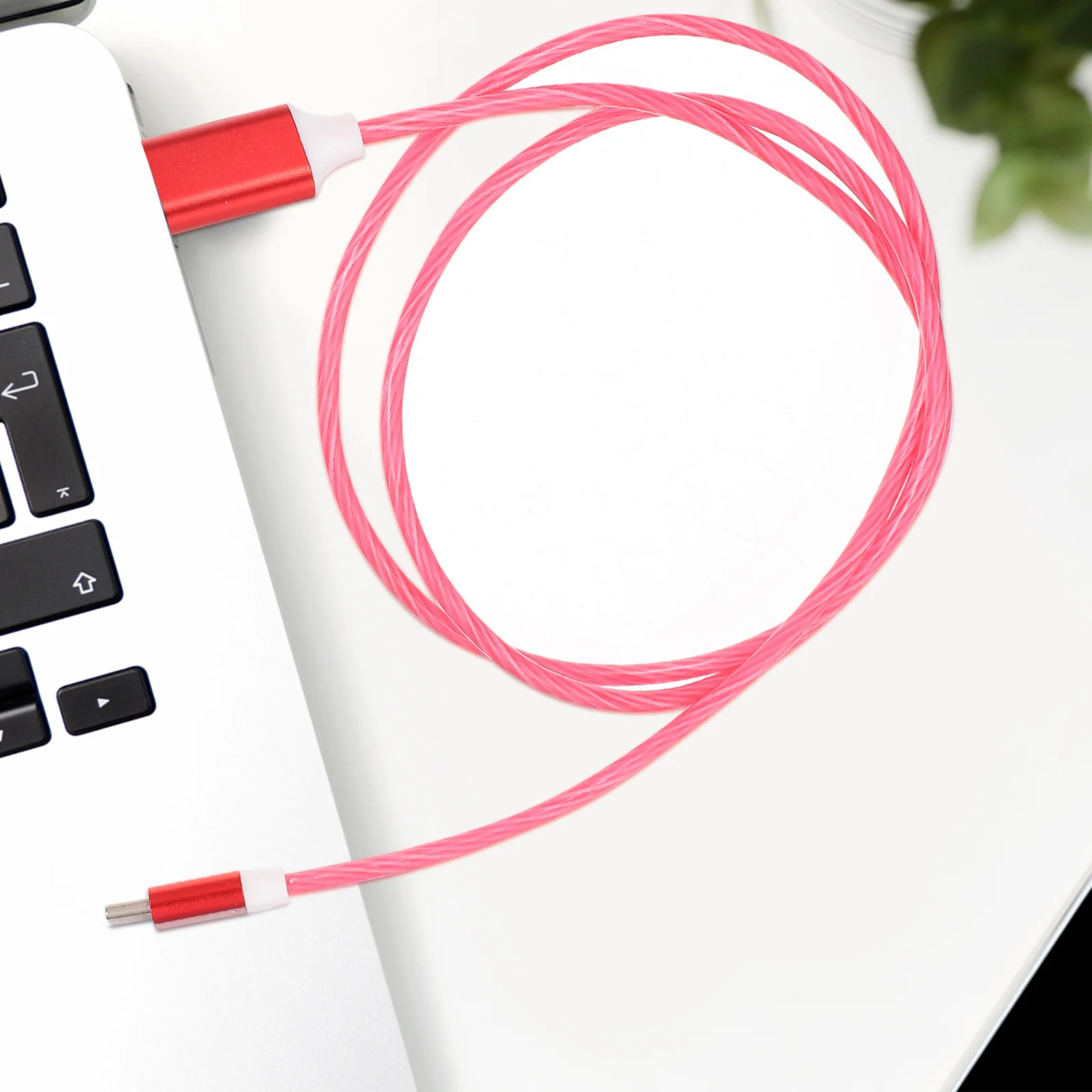 

3Pcs Type Charging Cables Fast Charging Luminous Flowing Brightness Watermelon Red Green Long Service Life