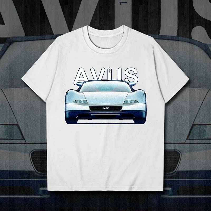 

Летняя машина 1991, Audi Concept, спортивный автомобиль с иллюстрацией ветра, футболка с короткими рукавами, мужской и женский персонализированный топ для любителей автомобилей