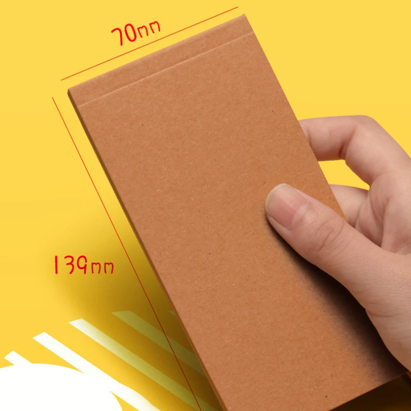 10pcs small notebook Notepad Student notebook Daily plan this week clock in with a memo