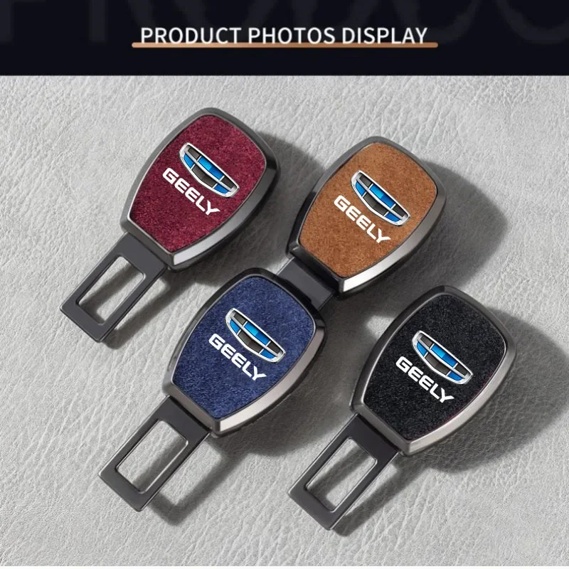 Замша для салона автомобиля, зажим для ремня безопасности, металлические удлинители, автомобильные аксессуары для GEELY GC6 GC9 EMGRAND EC7 EC8 CK ATLAS CK2 CK3 GT