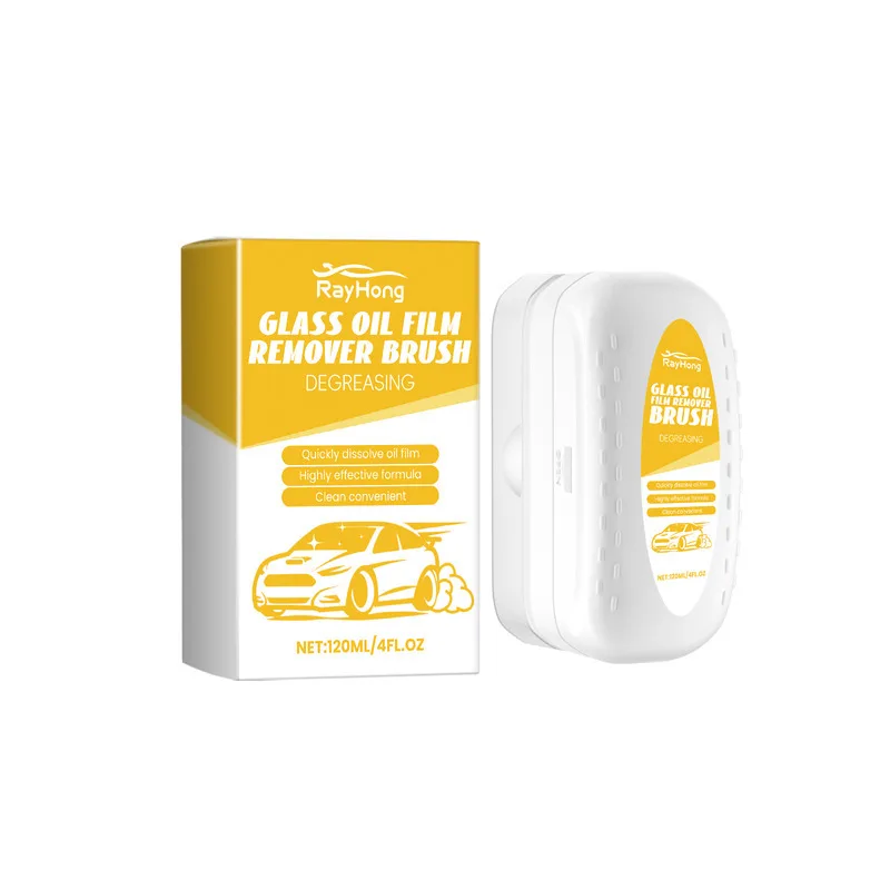 

Car Glass Cleaning Brush Auto Window Glass Cleaner For Stains Oil Residue Waterproof And Rainproof Car Cleaning Tool