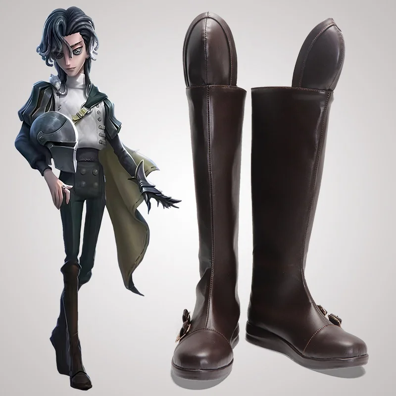 Chaussures de Cosplay Identity V New Survivor Knight, bottes de Cosplay Richard Sterling pour Halloween, jeu de rôle de noël pour femmes et hommes