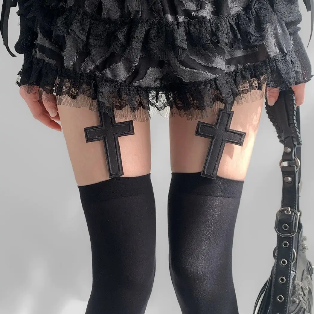 女性用セクシーサスペンダーソックス オリジナル スパイスガールズ クロスニーソックス パンティストッキング サスペンダー セクシー スカルプティング ニッチ