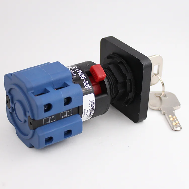 1 PCS Lock Key Three-phase LW26-32F Power Cut-off Main Control Wire On-off Universal 32A Cam Rotary Switch 380V