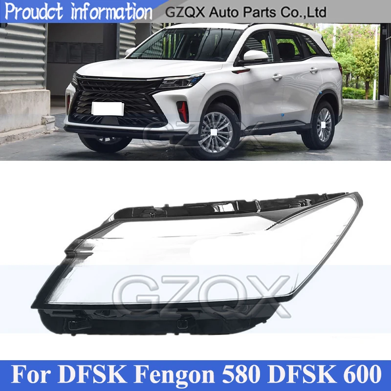 

CAPQX Front Headlight Cover Shell Shade For DFSK Fengon 580 DFSK 600 2022 Head Lamp Glass Head Light Cover Lens Transparent