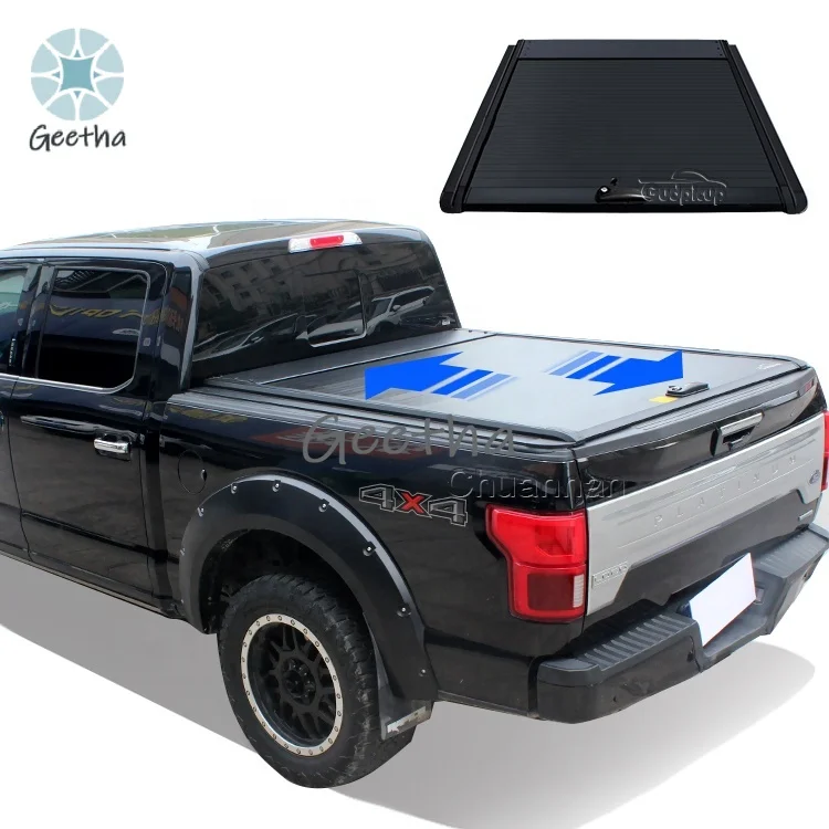 For Hard Aluminium Retractable Roller Lid Roll Up Hilux Vigo Tonneau Cover for Isuzu Dmax Ford F150 Ranger T9