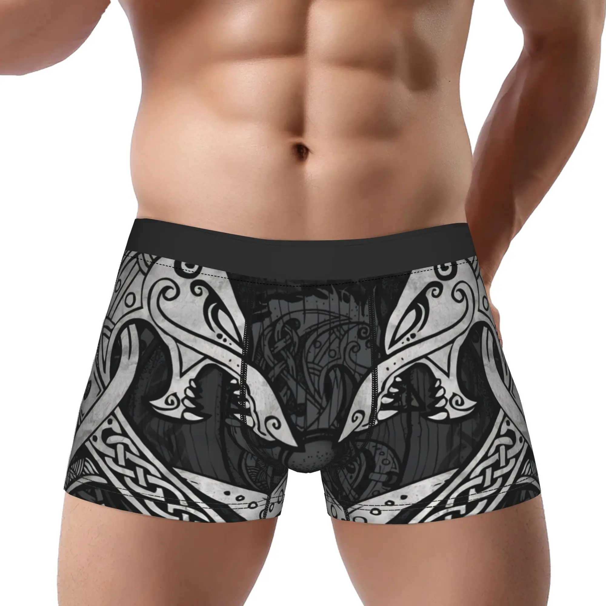 1piece Fighting Fenrir  Underpants Homme Panties Man Underwear Comfortable Shorts