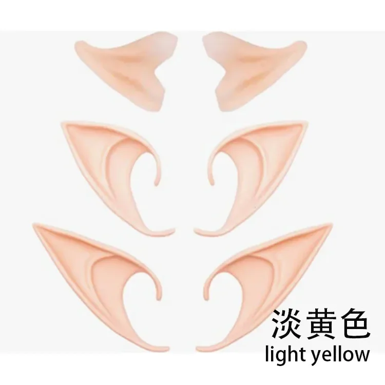 Elven Elf Ears False Ears Props Fairy Angel Dress Up Cosplay Costume Accessories Christmas Halloween Decoration Party DIY Decor