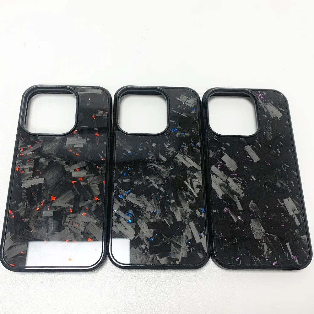 卸売 高品質 本物の鍛造カーボンファイバー製 iPhone 11 12 13 14 15 16 Pro Max用 耐久性のある高級保護ケース