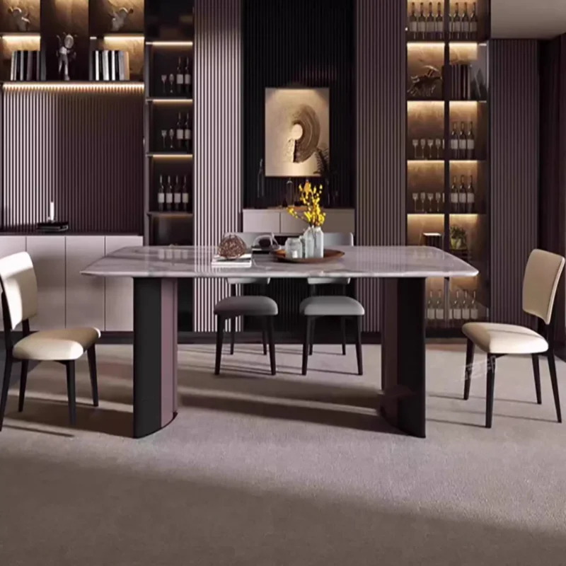 

Glamour Trendy Table Premium Simple Exquisite Creative Dining Table Vintage Luxury Tavolo Rotondo Pranzo Dining Room Furniture