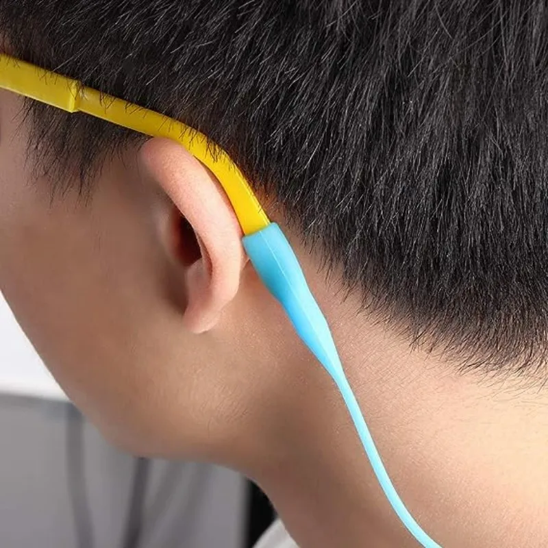 滑り止めシリコンアイウェアロープ,スポーツ眼鏡ストラップ,ネックストラップ,サングラスホルダー,アクセサリー,1個,5個