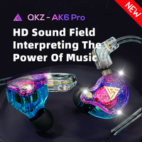 Original QKZ AK6 Pro Copper Driver HiFi Wired Earphone Sport Headphone Bass Stereo Headset Music Earbuds 3.5MM In Ear With Mic