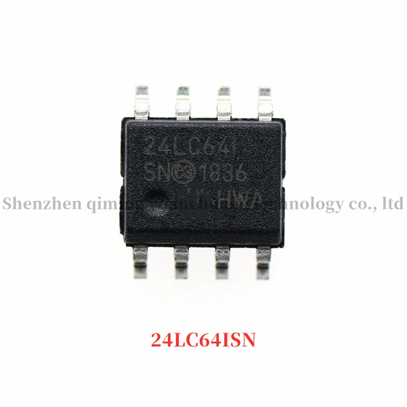 2pcs 24LC64-I/SN SOP8 EEPROM memory IC chip 24lc64isn New original spot inventory