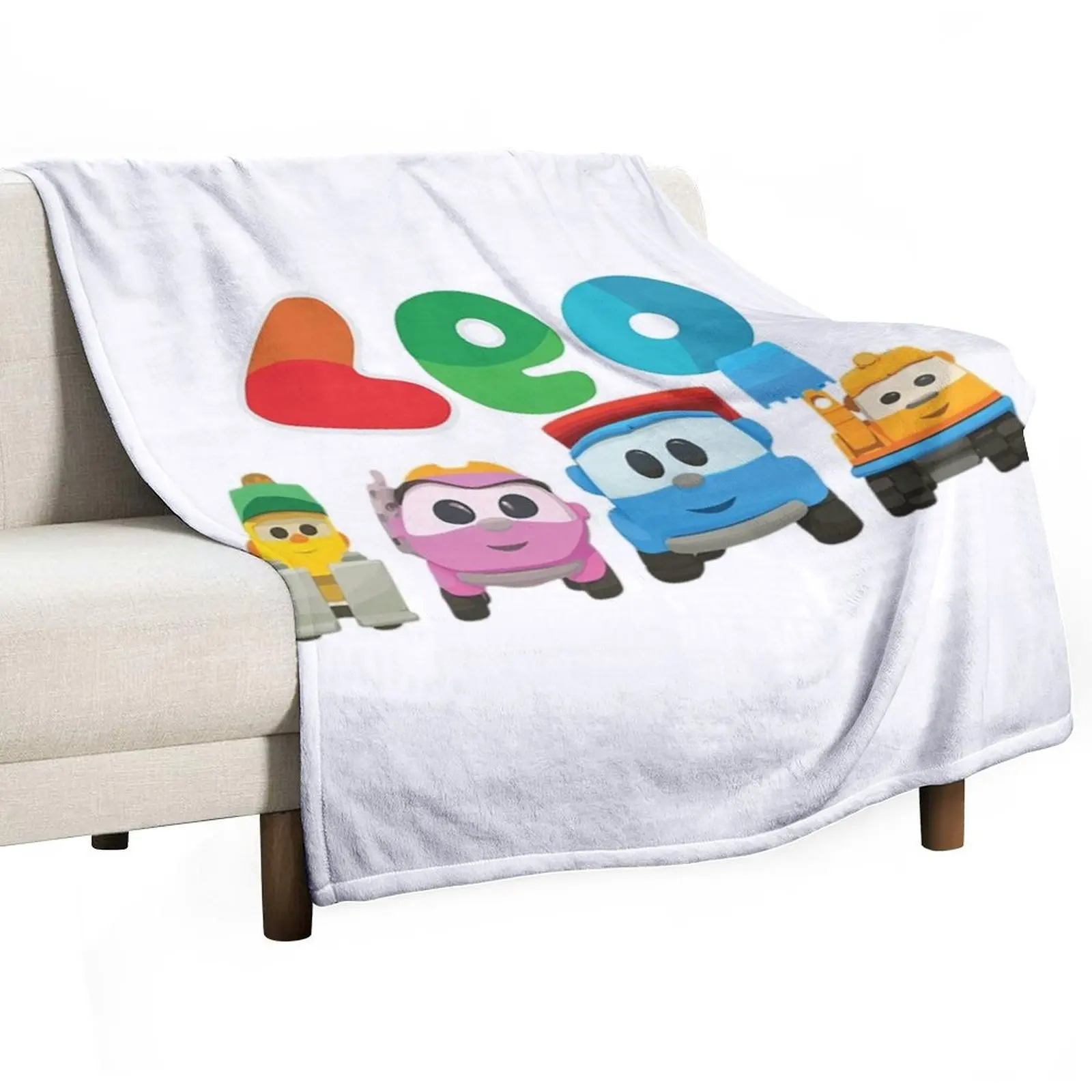 Leo The Truck T-ShirtLEO the truck and friends LIFTY, SCOPP, & LEA Throw Blanket Decorative Throw Luxury Blankets