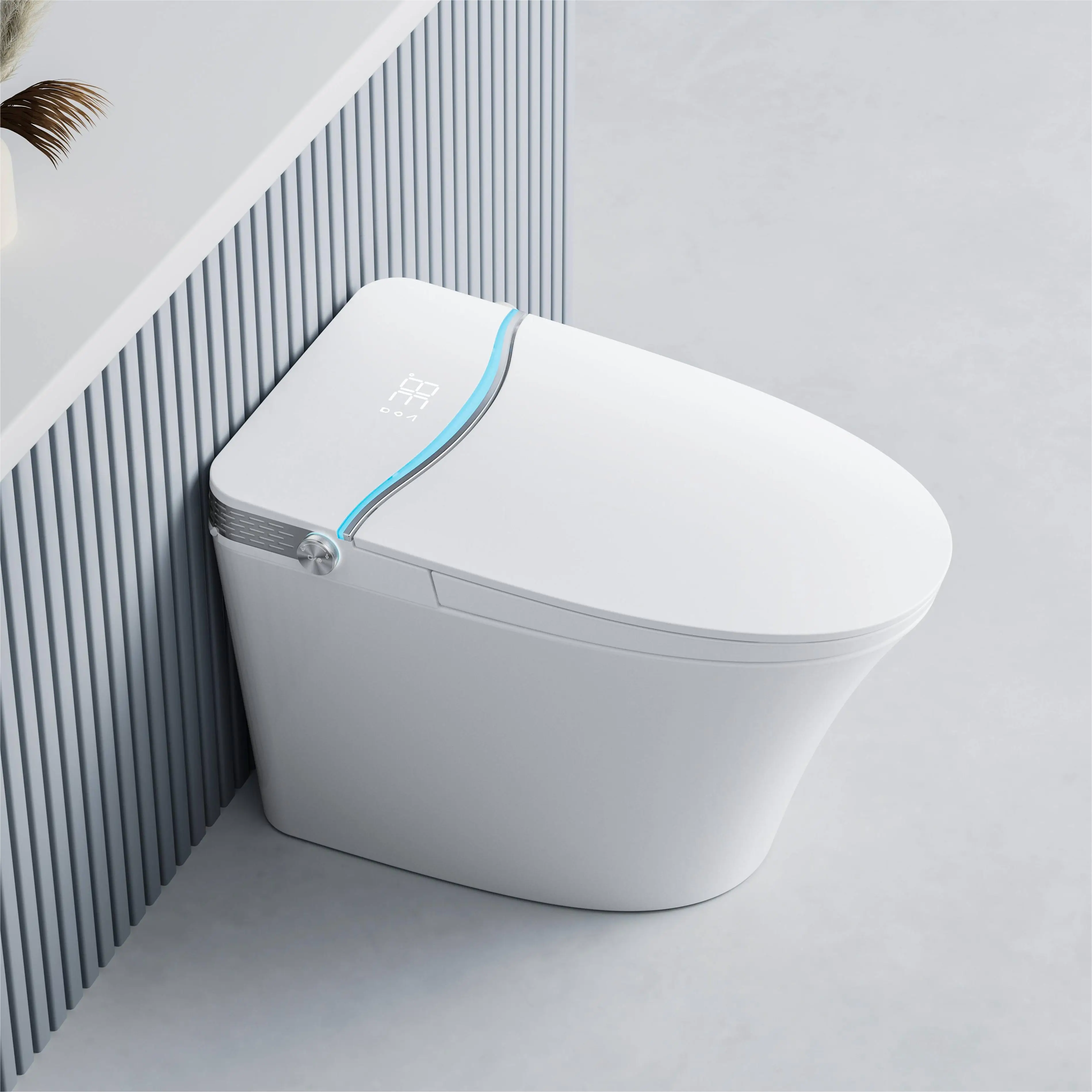 

High Quality Luxury Automatic Flush Floor mounted One Piece Ceramic Bathroom Intelligent Wc Bidet Smart Toilet