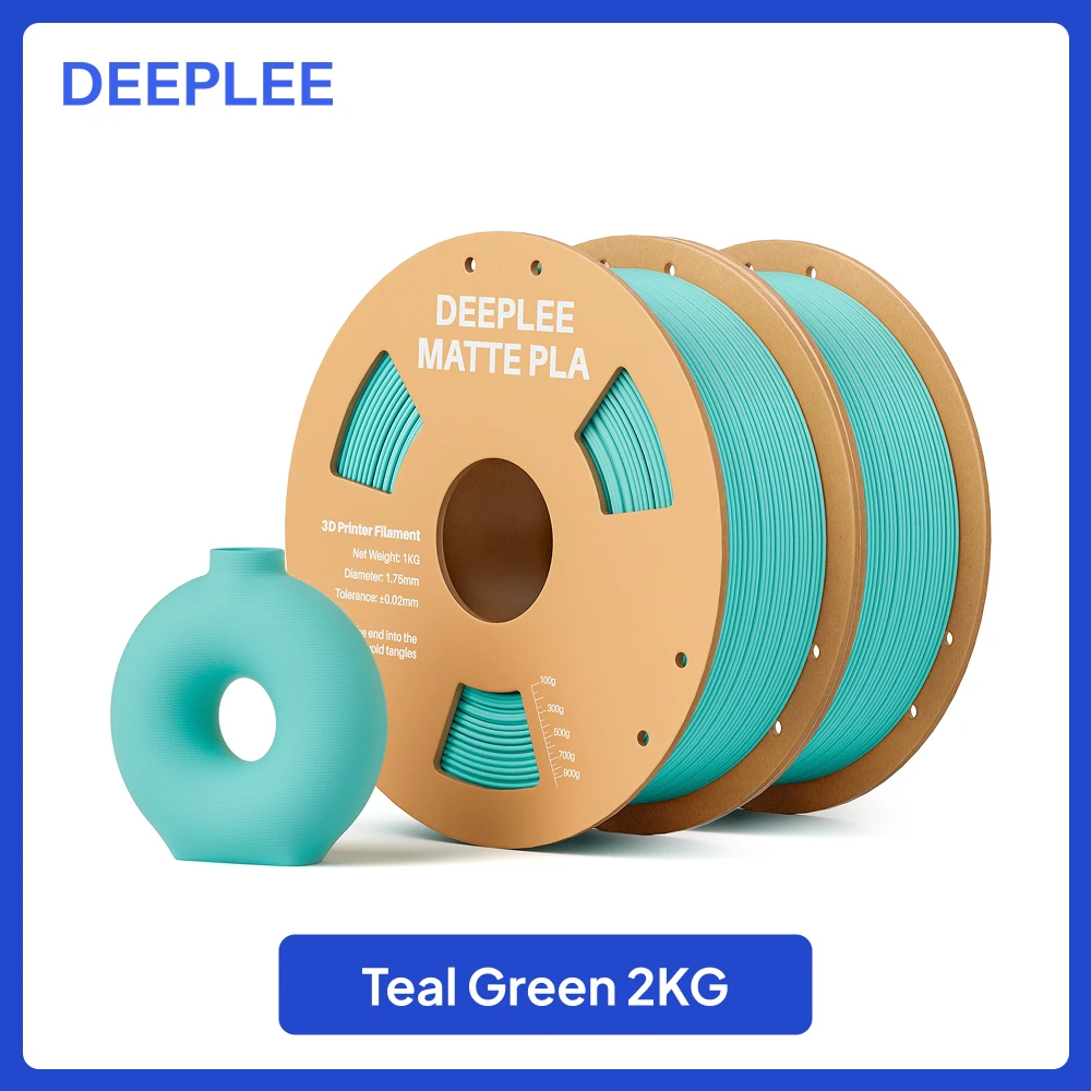 DEEPLEE 2KG mat PLA-filament 1,75 mm 3D-printen voor FDM 3D-printer PLA roze Deeplee-filament